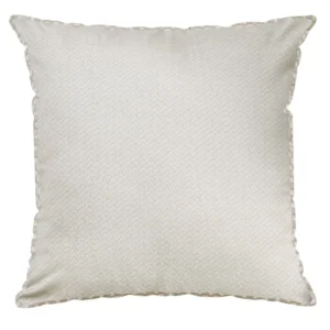 Capa de Almofada Velveteen com Cordone 43x43 Bege e off white sala 831 Belchior