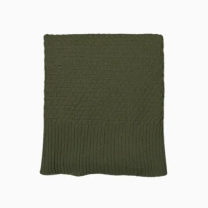 Manta para Sofá Tricot Mattone sofa poltronas cama 90x180 Verde Oliva Belchior