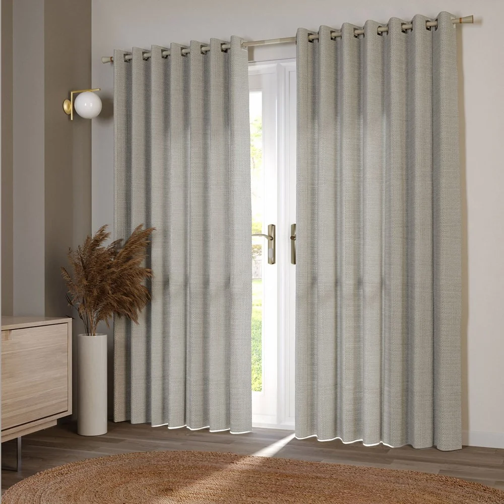 Cortina Bali Linho com Forro Semi Blackout 260x230 sala quarto varão 2M linho Belchior