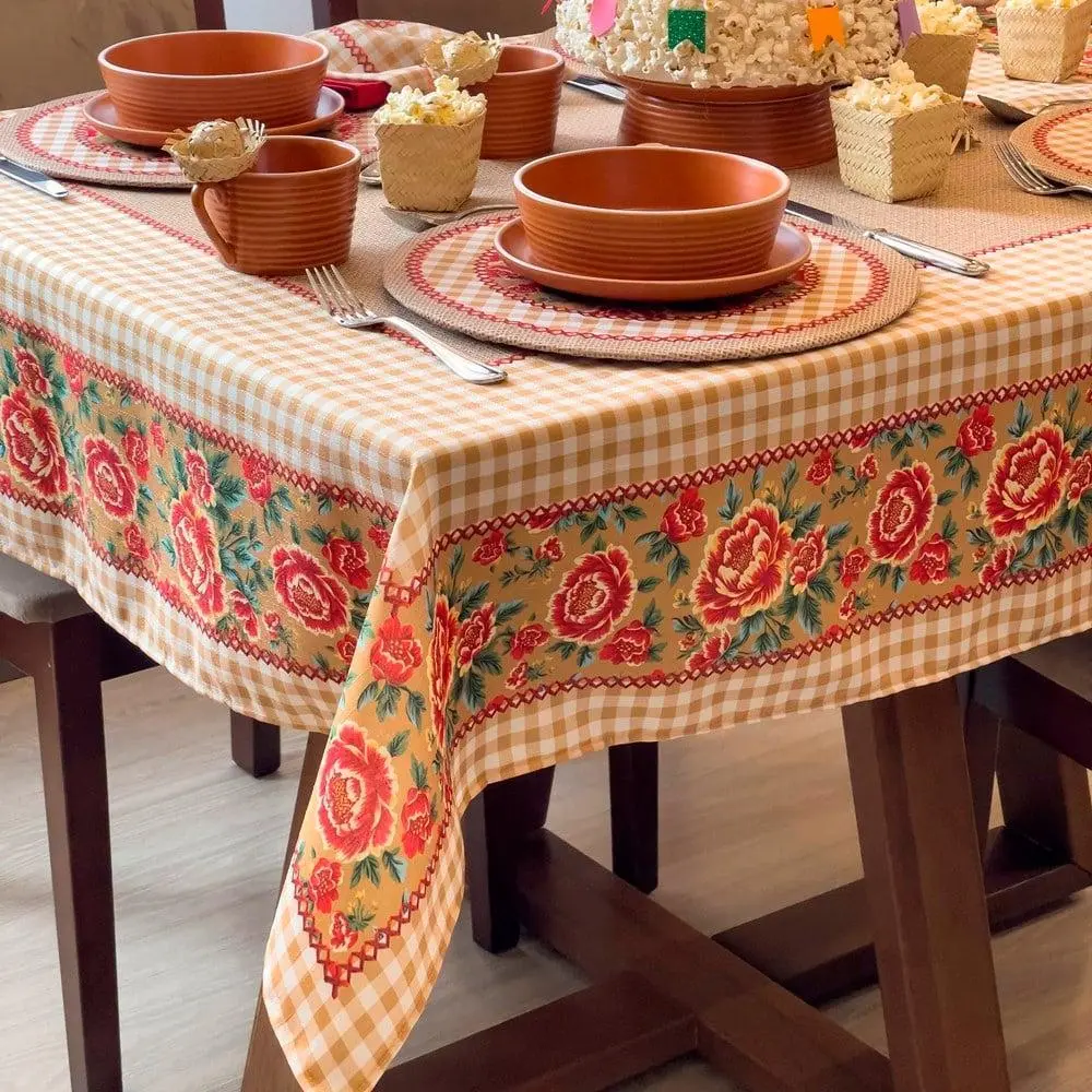 Toalha de Mesa 140x220 São João mesa de 6 lugares 005 Belchior
