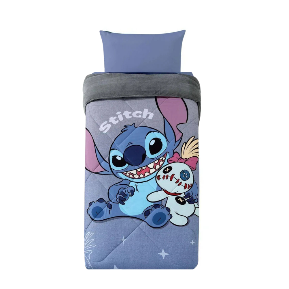 Edredom Plush Disney Stitch Relax Solteiro 160×240 Hedrons