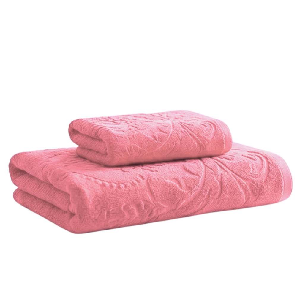 Jogo de Toalhas 2 peças rosa flamingo Amalfi Atlântica