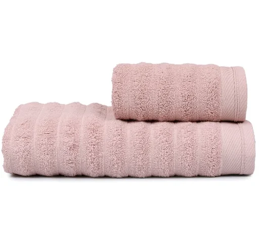 Jogo de Toalhas 2 peças rosa blush Aura Atlântica