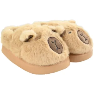 Chinelo de Pelo Pantufa Capivara infantil leo Europa