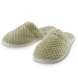 Chinelo Pantufa de Microfibra Pollo Bege Cerrado Appel