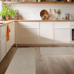 Tapete Passadeira de Cozinha Linho Bege Niazitex