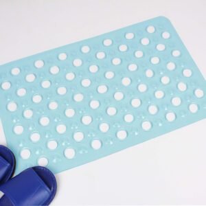 Tapete Box Banheiro Basic Transparente Azul Niazitez
